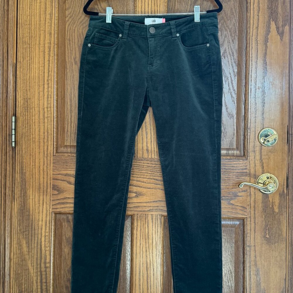 CAbi Forest Green Skinny Cord - Size 8 - Style #3743